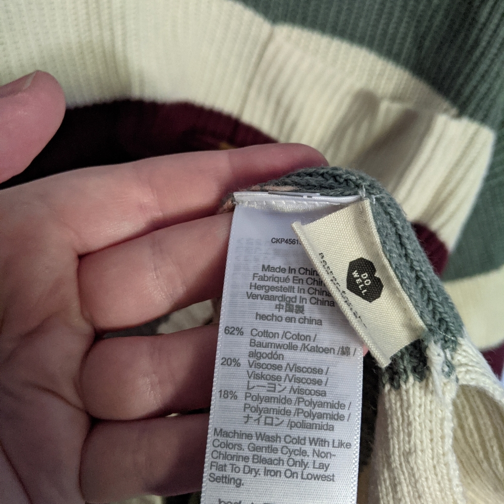 Madewell Thompson Pocket Pullover Knit Sweater in Rainbow Stripe - Picture 4 of 7